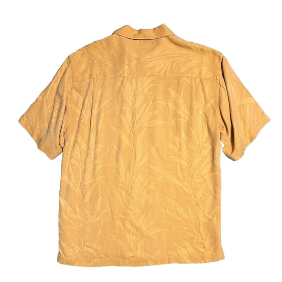 Tommy Bahama 100% Silk Camp Shirt Men's M Orange Button Up Floral Tropical - Picture 9 of 16